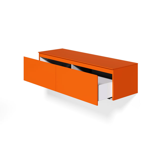 designer sideboard orange